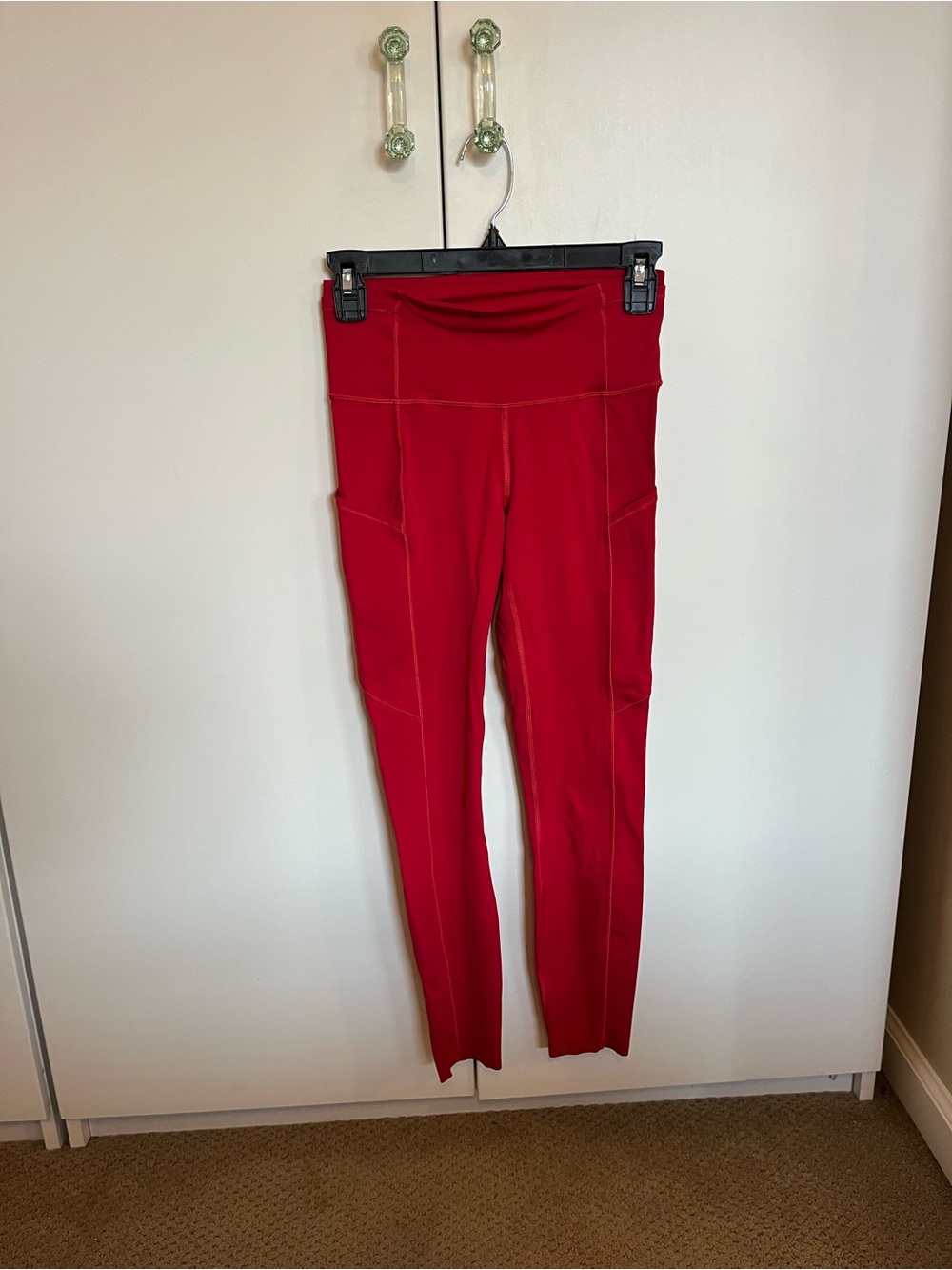 Red Lululemon Leggings